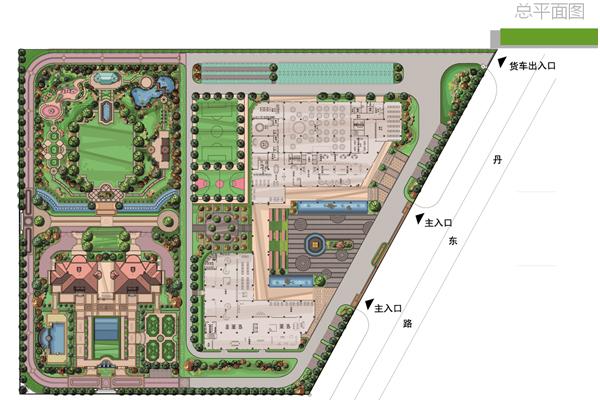 厂区绿化景观设计施工 商业广场效果图彩色平面图制作园林花园